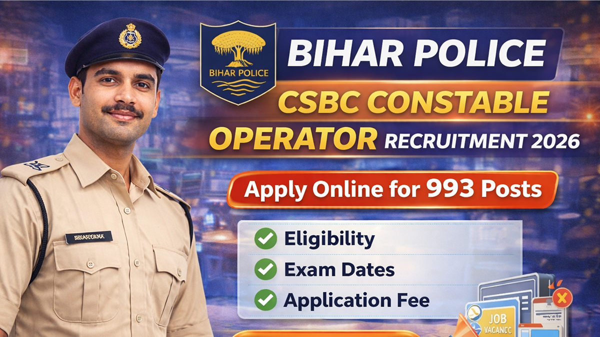 Bihar Police Constable Operator Recruitment 2026