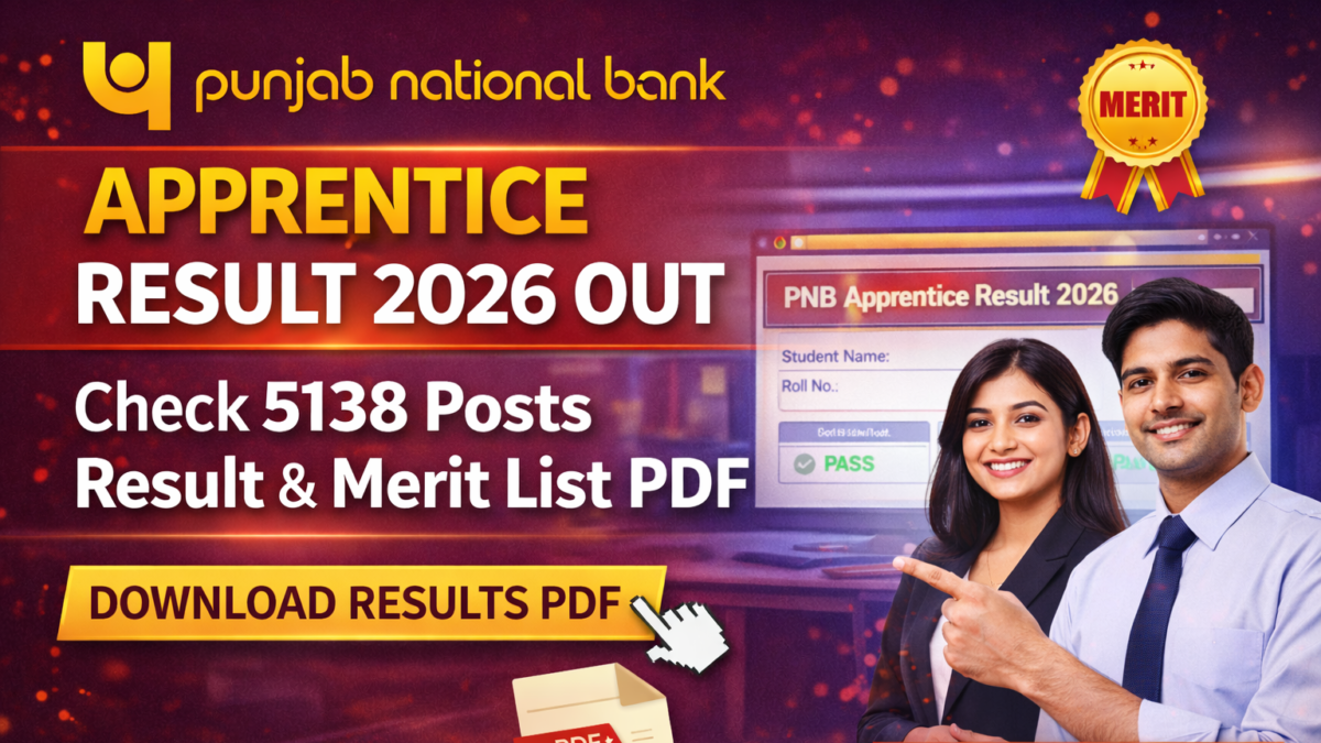 PNB Apprentice Result 2026