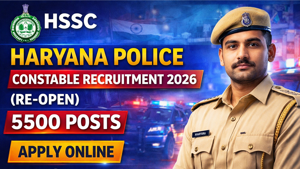 HSSC Haryana Police Constable Recruitment 2026