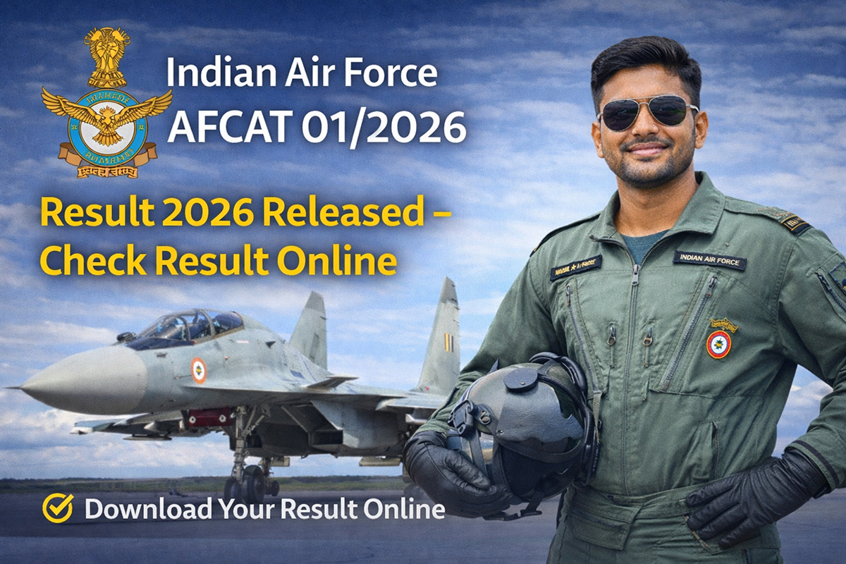 Indian Air Force AFCAT 01/2026 Result 2026