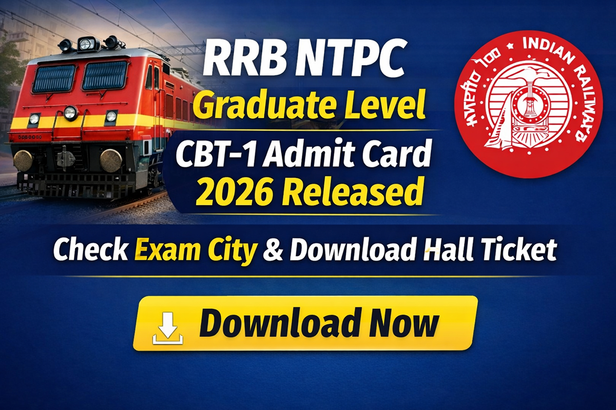 RRB NTPC Graduate Level Admit Card 2026