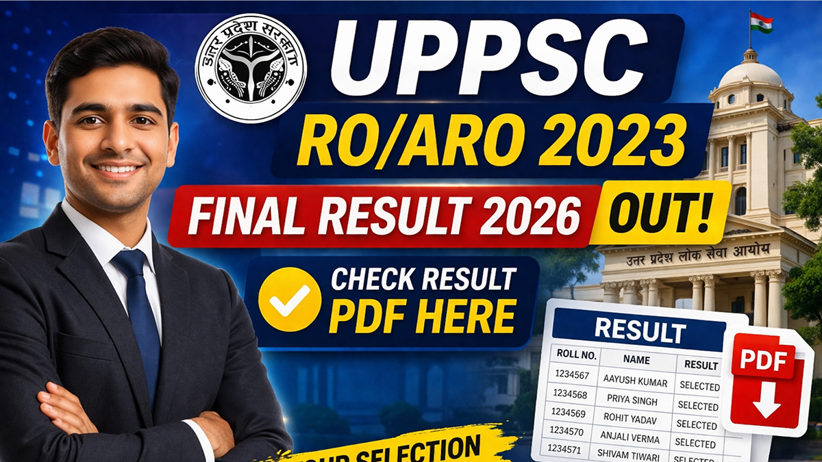 UPPSC RO/ARO 2023 Final Result 2026 Out