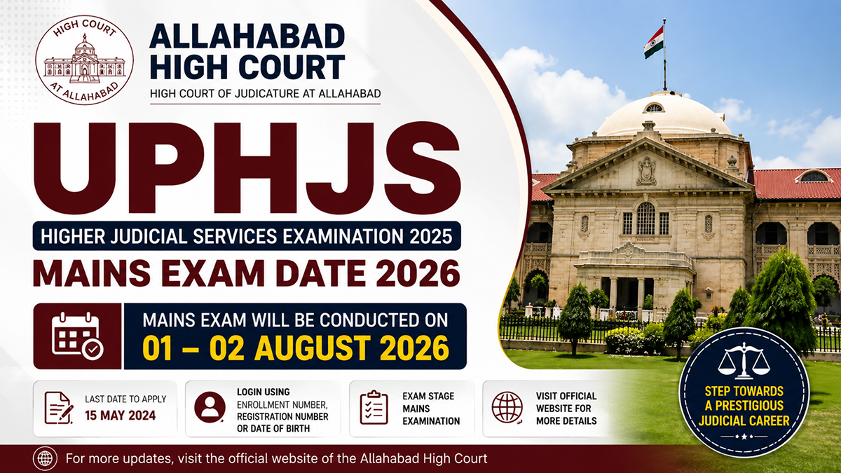 Allahabad High Court UPHJS Mains Exam Date 2026