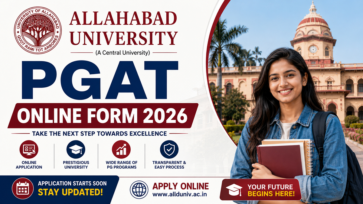Allahabad University PGAT Online Form 2026