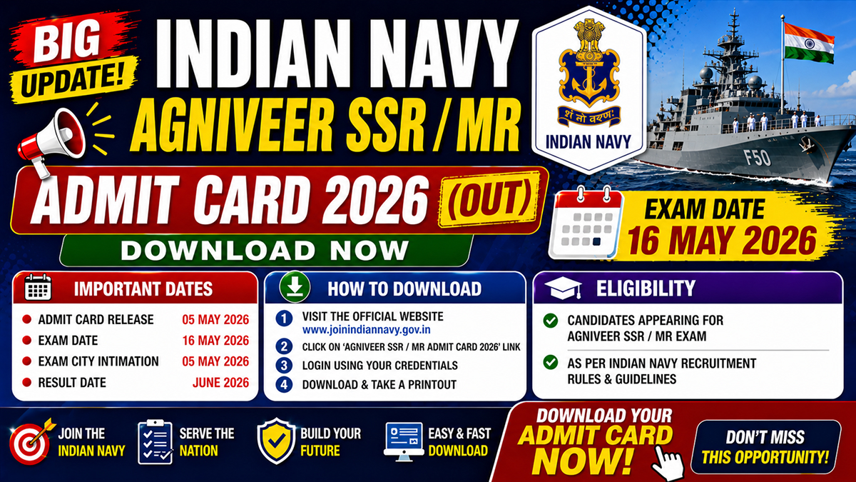 Indian Navy Agniveer SSR / MR Recruitment 2026