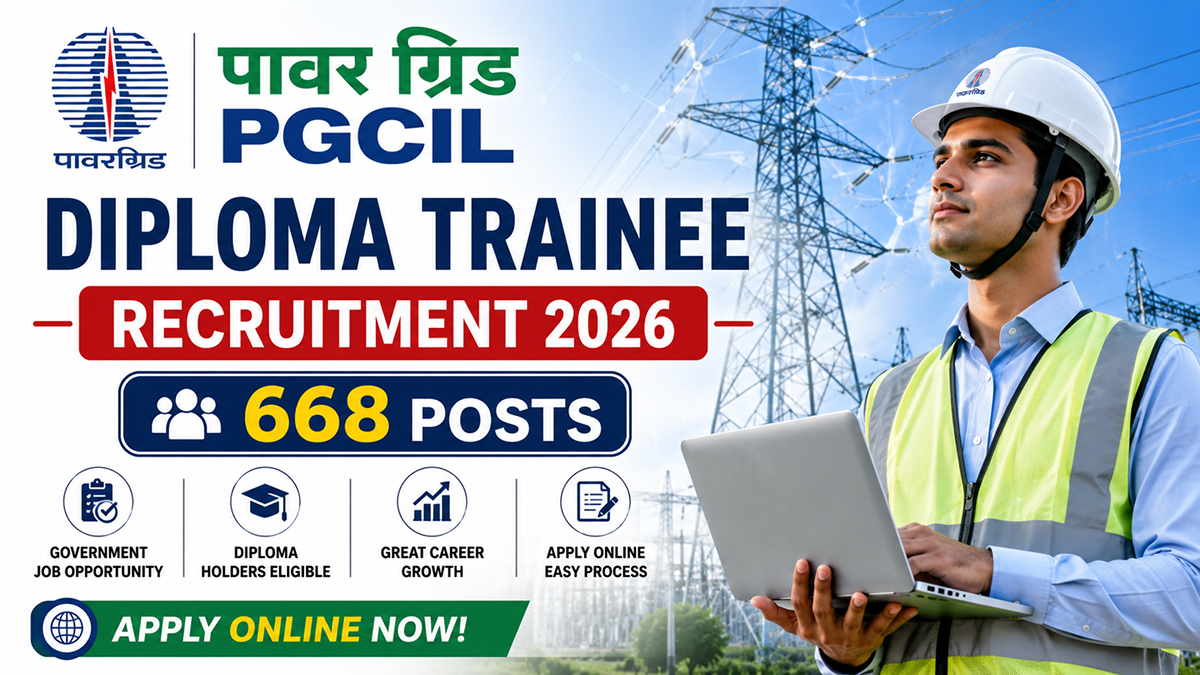 PGCIL Diploma Trainee Recruitment 2026 Apply Online