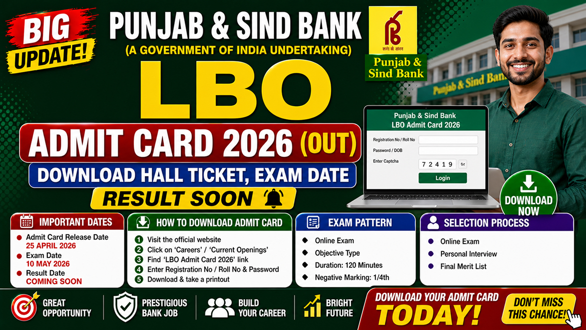 Punjab and Sind Bank LBO Online Form 2026