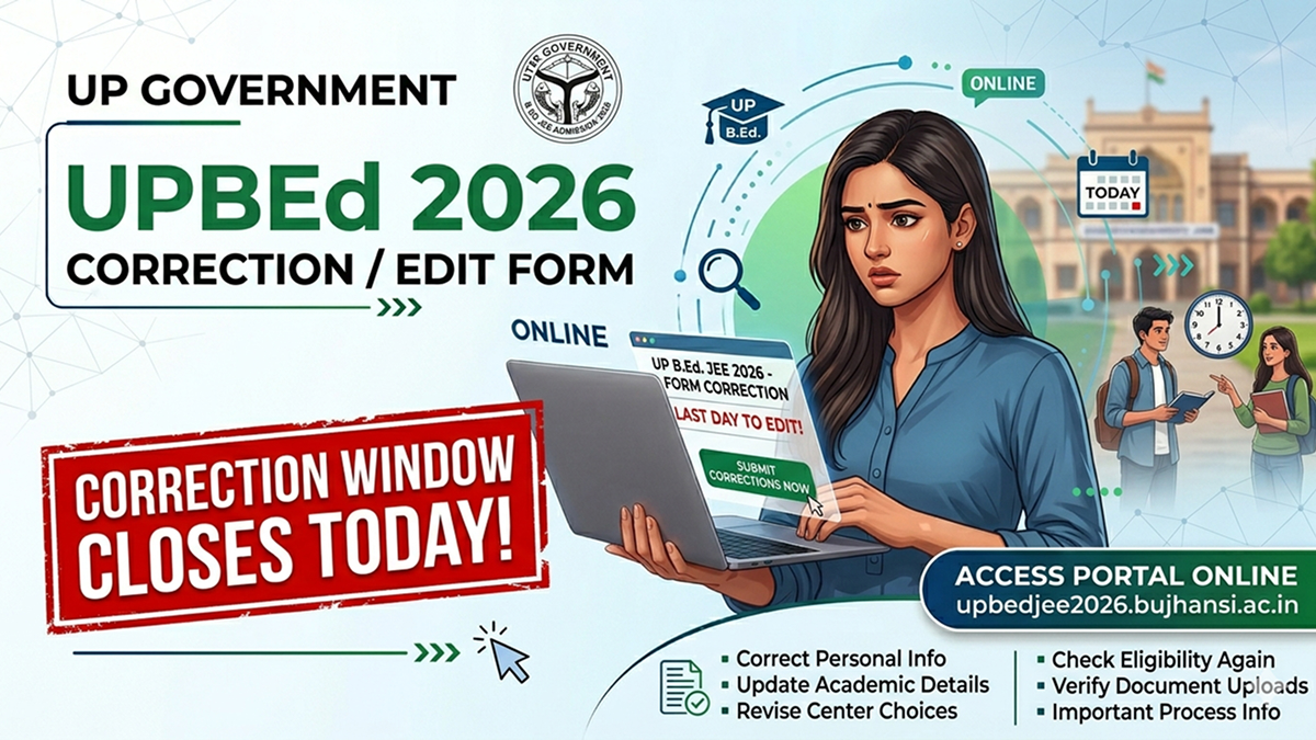 UPBEd Correction Form 2026 Edit Window Last Date Today