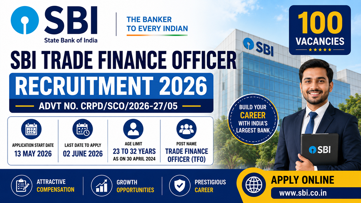 SBI Trade Finance Officer Recruitment 2026 Online
