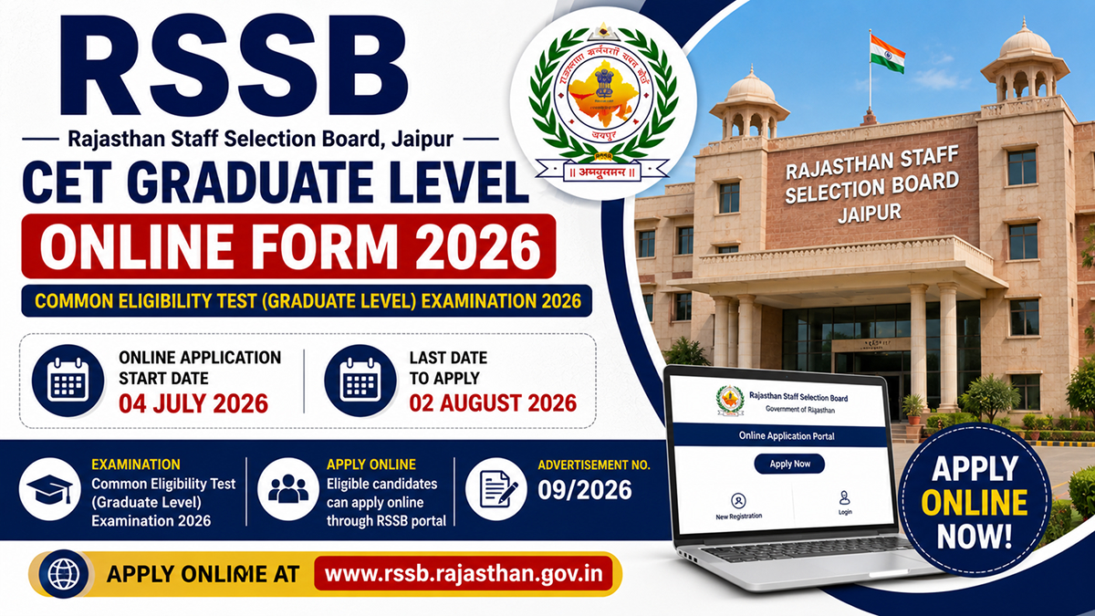 RSSB CET Graduate Level 2026_ Apply Online Form